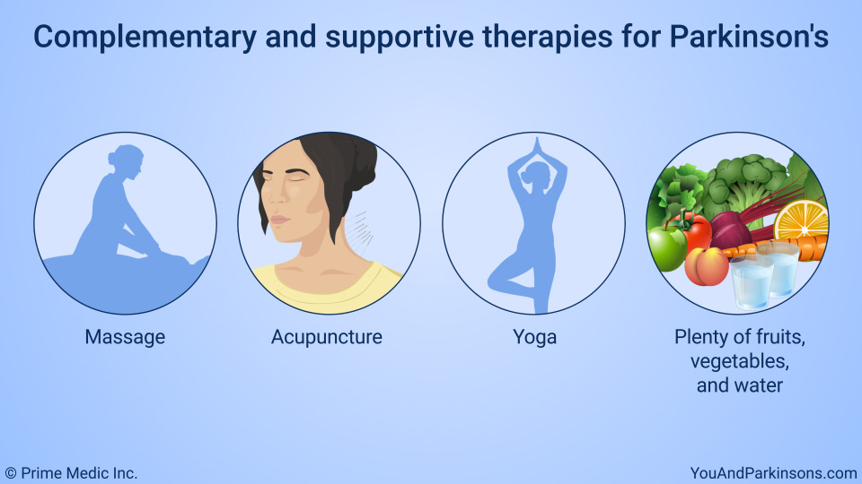 Complementary and supportive therapies for Parkinson's