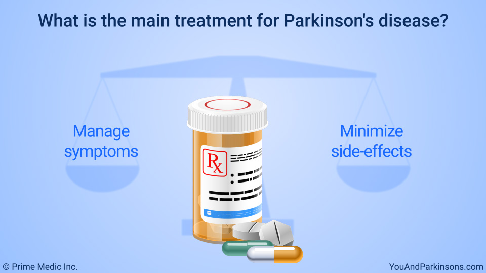 What is the main treatment for Parkinson's disease?